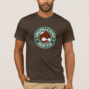 T-shirt Camp Seattle - brun foncé de Drupal