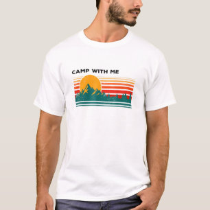 T-shirt Camp With Me Camper Camp Inséparables Nature Trave