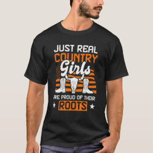 T-shirt Campagne Boots Girls Southwestern Farm Cowgirls