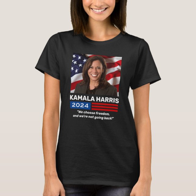 T-shirt Campagne Kamala Harris 2024 Choisissez Liberté (Devant)