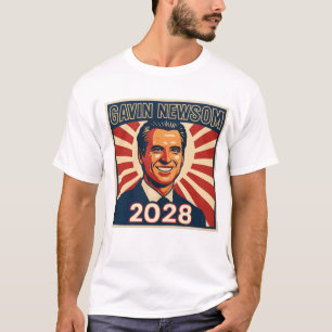 T-shirt Campagne présidentielle Gavin Newsom 2028 Hope Sty