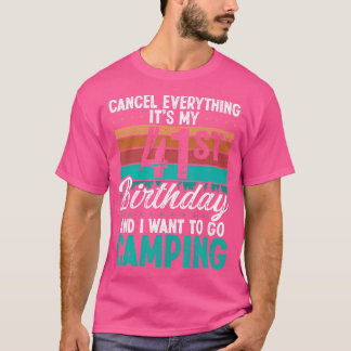 T-shirt Camper 41 Ans Anniversaire Pour Hommes Camp Montag