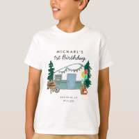 Camper Camper Van Trees Camping 1er anniversaire