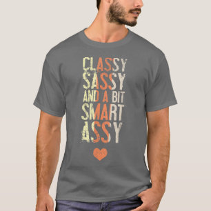 T-shirt Camper Queen Classy Sassy Et Un Peu Smart Assy Drô