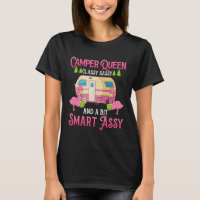Camper Queen Classy Sassy Smart Funny Women Girls