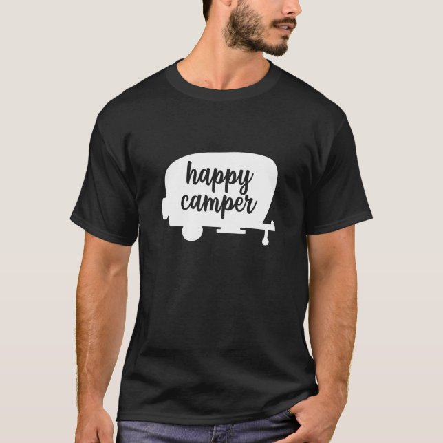 T-shirt Camper Retro Caravane Vintage (Devant)