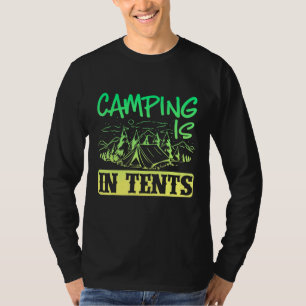 T-shirt Camper Tente Extérieure Camping Dans Tentes