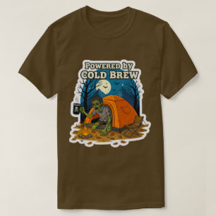 T-shirt Camper Zombie alimenté par café Cold Brew