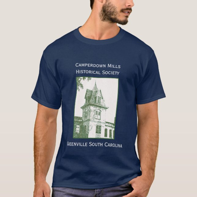 T-shirt Camperdown fraise la pièce en t de société (Devant)