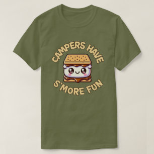 T-shirt Campers A S’more Fun Punny Kawaii Camping