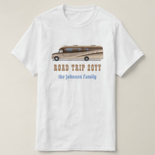 T-shirt Campeur de motorhome du nom rv de vacances de