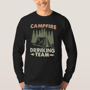 T-shirt Campfire Dragon Team Camping Randonnée Extérieur T