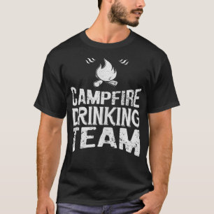 T-shirt Campfire Drague Team Funny Camping Lover Cadeau