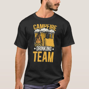 T-shirt Campfire Drink Team Alcoholic Camper Boire de bièr