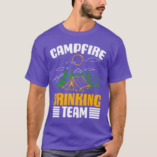 T-shirt Campfire Drinkingeam Camping Lover Camper Beer gir