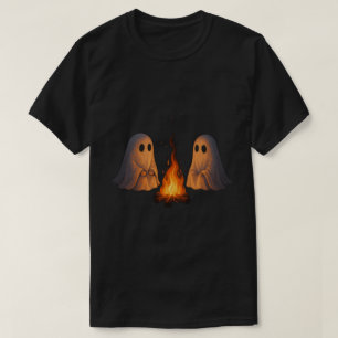 T-shirt Campfire Fantôme Effrayant – Esthétique de Hallowe