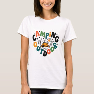 T-shirt Camping à l'extérieur
