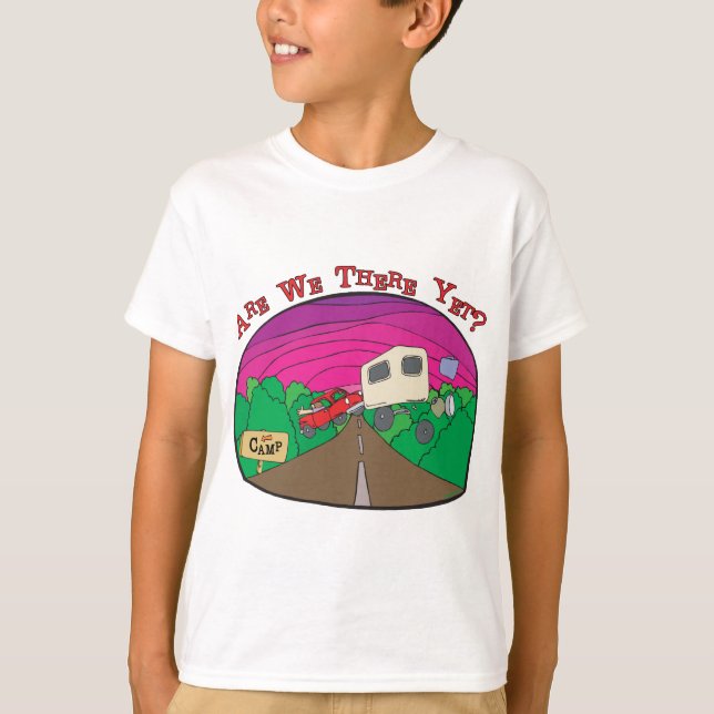 T-shirt Camping amusant (Devant)