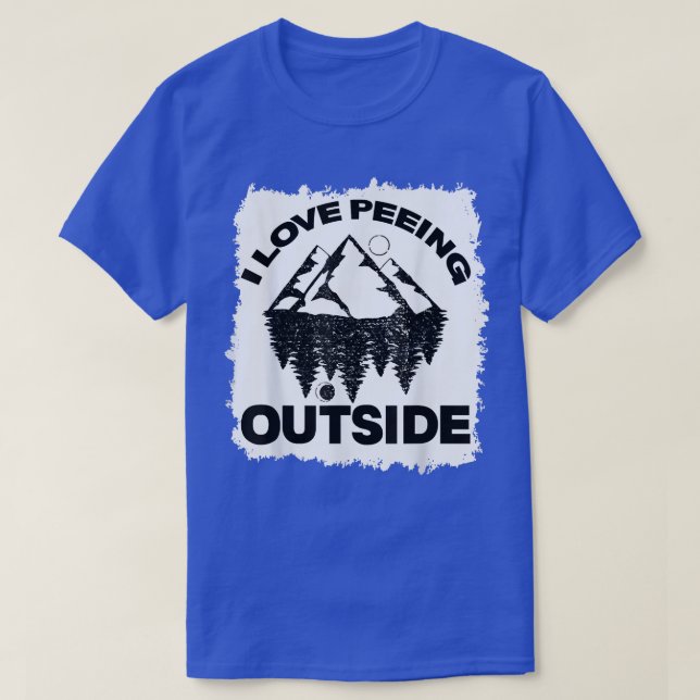 T-shirt Camping Amusant J'Aime Peeing Extérieur Amusant Ex (Design devant)
