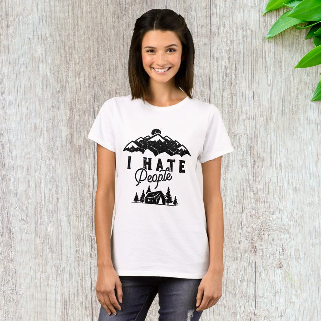 T-shirt Camping Anti-Social Drôle Je Déteste Les Gens (Créateur téléchargé)