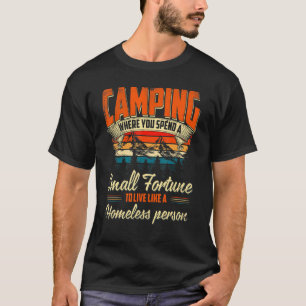 T-shirt Camping Avec Des Discours Pour Campers Camp Hommes