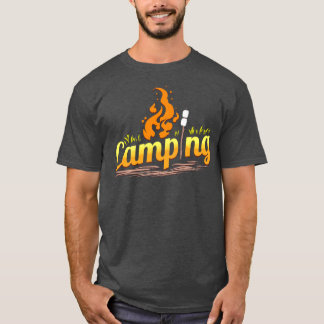 T-shirt Camping Avec Feu De Campagne Et Marshmallows Campi