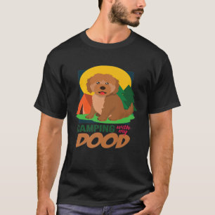 T-shirt Camping avec My Dood - Labradoodle Cadeaux Premium