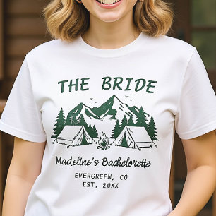 T-shirt Camping Bachelorette Camping Glamping Bride