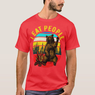 T-shirt Camping Bear Randonnée Funny Camper Cadeau