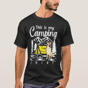 T-shirt Camping Berger Allemand Voici Mon Camping