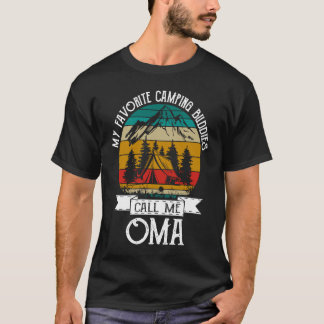 T-shirt Camping Buddies Call Me Camping Oma Camper