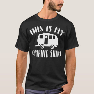 T-shirt Camping Camper Camper Caravan girl