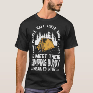 T-shirt Camping Camping cool Pour Hommes Femmes Mari & Fem