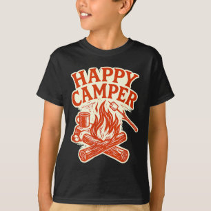 T-shirt Camping-car heureux feu de camp café de camping vi