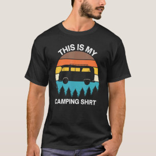 T-shirt Camping Caravan Camping Randonnée Rv Camping