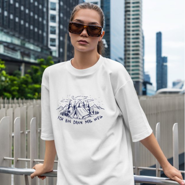 T-shirt Camping Caravan Texte allemand (Créateur téléchargé)