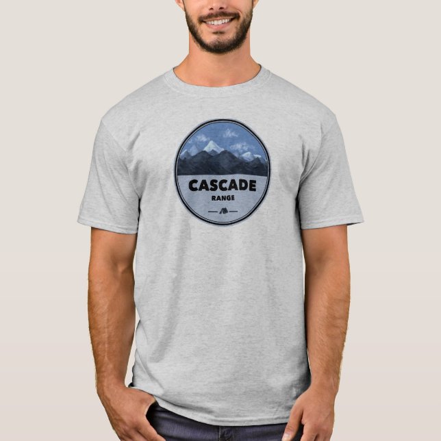 T-shirt Camping Cascade Range (Devant)