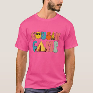 T-shirt Camping Cousin Vacances familiales Été Enfants Cam