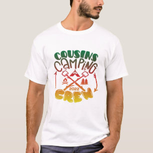 T-shirt Camping Cousins Crew 2022 Family Matching