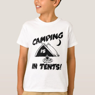 T-shirt Camping Dans Tentes Chemise