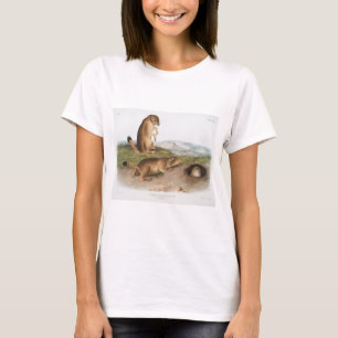 T-shirt Camping de chiens des Prairies ou d'écureuils des 