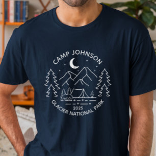 T-shirt Camping de jumelage de groupes de famille personna