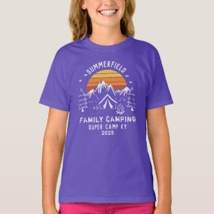 T-shirt Camping de jumelage de vacances en famille personn