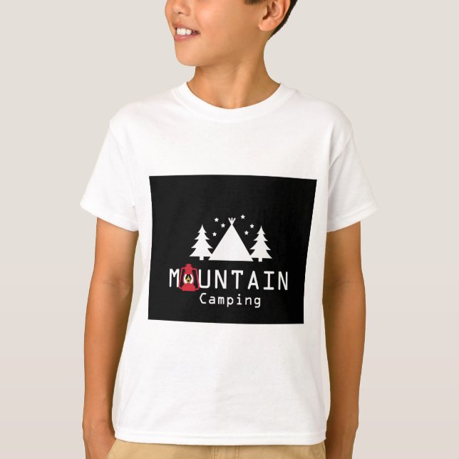 T-shirt camping de montagne (Devant)