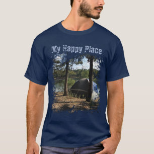 T-shirt Camping de tentes Stylisé Graphisme
