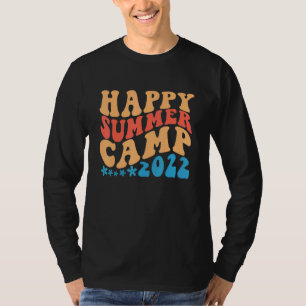 T-shirt Camping d'été heureux pour garçons filles enfants