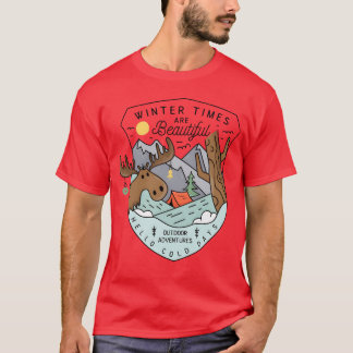 T-shirt Camping d'hiver Les hivers sont Beaux