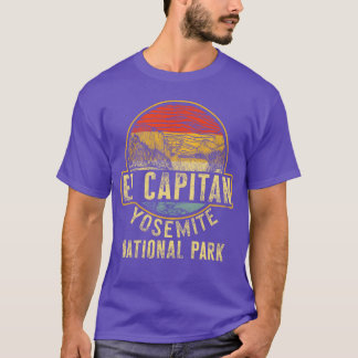 T-shirt Camping El Capitan Yosemite National Park retro
