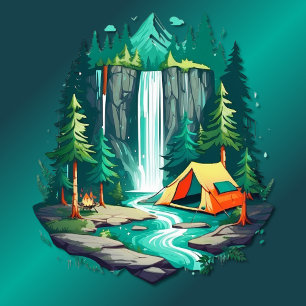 T-shirt Camping en nature