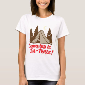 T-shirt Camping En Tentes